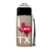 Cute Golden Retriever Dog Print Wallet Case-Free Shipping-TX State