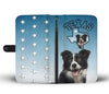 Border Collie Print Wallet Case-Free Shipping-TX State