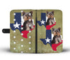Cute Yorkshire Terrier Dog Print Wallet Case-Free Shipping-TX State