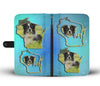 Border Collie Dog Print Wallet Case-Free Shipping-WI State