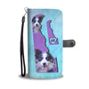Border Collie Dog Art Print Wallet Case-Free Shipping-DE State