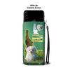 Cute Maltese Dog Print Wallet Case-Free Shipping-ID State