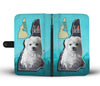 Cute Maltese Dog Print Wallet Case-Free Shipping-NH State