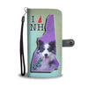 Border Collie Dog Print Wallet Case-Free Shipping-NH State