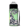 Border Collie Dog In Lots Print Wallet Case-Free Shipping-ID State