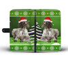 German Shorthaired Pointer Christmas Green Print Wallet Case-Free Shipping