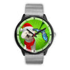 Lovely Bichon Frise On Christmas Florida Wrist Watch-Free Shipping
