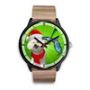 Lovely Bichon Frise On Christmas Florida Wrist Watch-Free Shipping