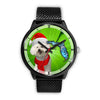 Lovely Bichon Frise On Christmas Florida Wrist Watch-Free Shipping