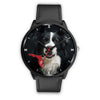 Border Collie On Christmas Florida Wrist Watch-Free Shipping