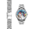 Dachsund Dog On Christmas Florida White Wrist Watch-Free Shipping