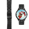 Icelandic Sheepdog On Christmas Florida Wrist Watch-Free Shipping