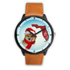 Icelandic Sheepdog On Christmas Florida Wrist Watch-Free Shipping
