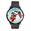 Icelandic Sheepdog On Christmas Florida Wrist Watch-Free Shipping