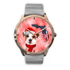 Cute Jack Russell Terrier On Christmas Florida Wrist Watch-Free Shipping