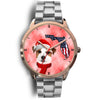 Cute Jack Russell Terrier On Christmas Florida Wrist Watch-Free Shipping