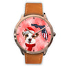 Cute Jack Russell Terrier On Christmas Florida Wrist Watch-Free Shipping
