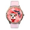 Cute Jack Russell Terrier On Christmas Florida Wrist Watch-Free Shipping
