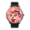 Cute Jack Russell Terrier On Christmas Florida Wrist Watch-Free Shipping