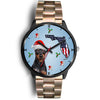 Miniature Pinscher On Christmas Florida Wrist Watch-Free Shipping
