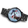 Miniature Pinscher On Christmas Florida Wrist Watch-Free Shipping