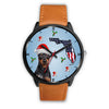 Miniature Pinscher On Christmas Florida Wrist Watch-Free Shipping