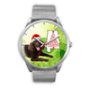 American Water Spaniel On Christmas Alabama Wrist Watch-Free Shipping