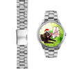 American Water Spaniel On Christmas Alabama Wrist Watch-Free Shipping