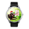 American Water Spaniel On Christmas Alabama Wrist Watch-Free Shipping