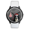 Border Collie On Christmas Alabama Wrist Watch-Free Shipping