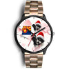 Cute Border Collie On Christmas Arizona Wrist Watch-Free Shipping