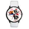 Cute Border Collie On Christmas Arizona Wrist Watch-Free Shipping