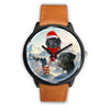 Black Labrador Retriever Florida Christmas Special Wrist Watch