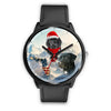 Black Labrador Retriever Florida Christmas Special Wrist Watch