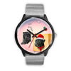 Black Labrador Retriever Indiana Christmas Special Wrist Watch
