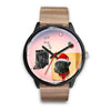 Black Labrador Retriever Indiana Christmas Special Wrist Watch