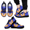Golden Hamster Print (Black/White) Running Shoes For Men-Free Shipping Limited Edition-Paww-Printz-Merchandise