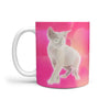 Devon Rex Cat Print 360 White Mug