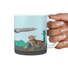 Cute Happy Cats Print 360 White Mug