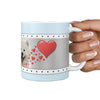 Cute Samoyed Dog Print 360 White Mug