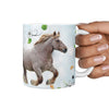 Breton Horse Print 360 White Mug