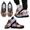Abyssinian Cat Print (White/Black) Running Shoes For Men-Free Shipping-Paww-Printz-Merchandise