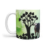 Black Baldy Cattle (Cow) Print 360 White Mug