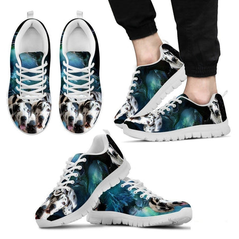Great Dane Dog Print Running Shoe For Men- Free Shipping-Paww-Printz-Merchandise