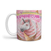 'Creamy' Unicorn Print 360 White Mug