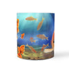 Goldfish Print 360 White Mug