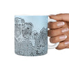 Brussels Griffon Mount Rushmore Print 360 White Mug