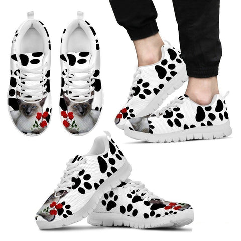 Javanese Cat Print Running Shoes For Men-Free Shipping-Paww-Printz-Merchandise