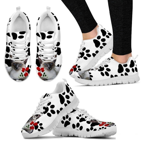 Javanese Cat Print Running Shoes For Women-Free Shipping-Paww-Printz-Merchandise