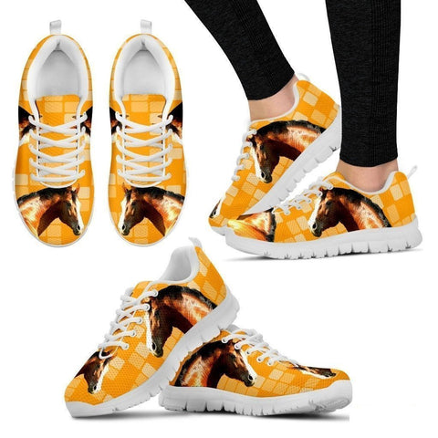 Warmblood Horse Print (Black/White) Shoes For Women-Free Shipping-Paww-Printz-Merchandise